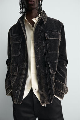 VELVET FLOCK JACKET - Zara фото 7