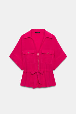 CAMISA SAFARI LAZADA / Fucsia - Zara фото 7