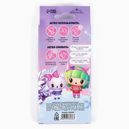 Детские накладные ногти на новый год «Новогоднее настроение», 12 шт., подарочный набор с браслетом и заколками