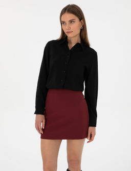 Siyah Regular Fit Uzun Kollu G_mlek