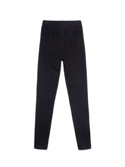 CONTE Фактурные джеггинсы в рубчик с высокой посадкой New Step black - Conte elegant фото 4