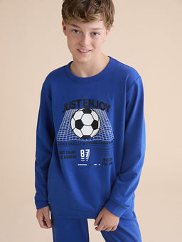 Bisiklet Yaka Erkek ?ocuk Sweatshirt