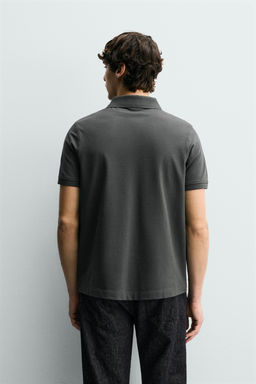 POLO ESTRUCTURA PIQU? / Gris oscuro - Zara фото 3