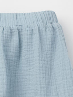 Юбка для девочки Crockid ТК 70046 из хлопка нежно-голубой фото 5