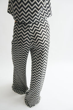 Pantal?n amplio en punto jacquard - H&m фото 6