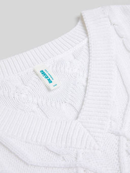 ACOOLA / Джемпер детский для девочек Georgia белый  фото 2