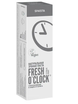 ЭЛ SPASTA Зубная паста Fresh oclock Суперотбелив.и защита от кариеса 90мл.10 /900113