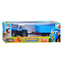 Трактор с прицепом, коробка 20х6х6см.