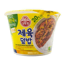 Готовый вареный рис с острой жареной свининой Cupbap Bowl Otoki (Ottogi), Корея, 315 г Акция