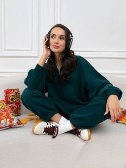 Толстовка женская Пич Изумрудный - Modamica фото 11