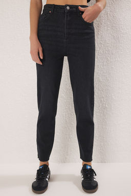 Trendyolmilla Siyah Yuksek Bel Jeans TWOSS25JE00279 фото 7