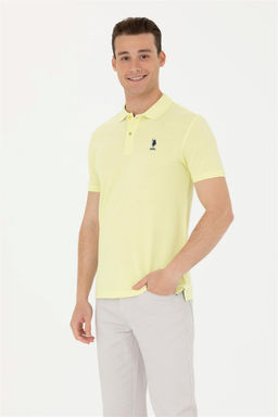 Мужская светло-желтая базовая футболка - U.s. polo assn фото 3