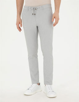 Gri Slim Fit Kanvas Pantolon - Pierre cardin фото 2