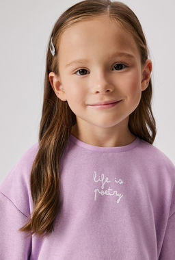 ACOOLA / Комплект детский для девочек ((1)джемпер и (2)брюки) Masindi_set лавандовый  фото 5