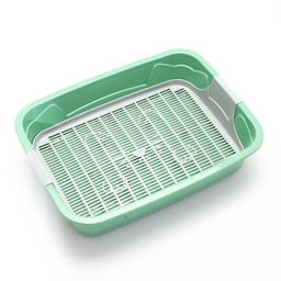 Туалет с сеткой, 44×33×11.5 см, серый/оливковый