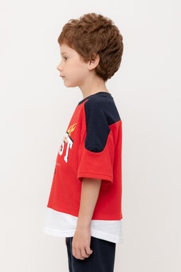 Crockid _ КР 302711/красный к550 фуфайка (футболка) для мал  фото 5