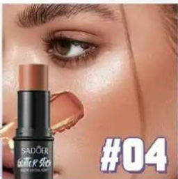 Тон 04 !SADOER Стик для контуринга лица хайлайтер, румяна, скульптор,  Caramel Mocha
