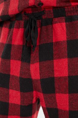 TRENDYOL MAN K?rm?z? Regular Fit Ekose Pijama Tak?m? THMAW22PT0419 - Trendyolmilla фото 6