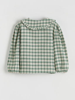 Bebe Yaka Ekose K?z ?ocuk G?mlek