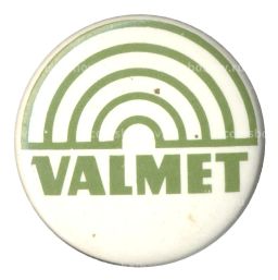 Значок рекламный Valmet