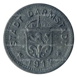 Монета 10 пфеннигов 1917 года Германия  Нотгельд (Дармштадт)
