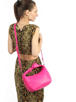 LACCOMA сумка Офелия-фуксия эко кожа хлопок  фото 8