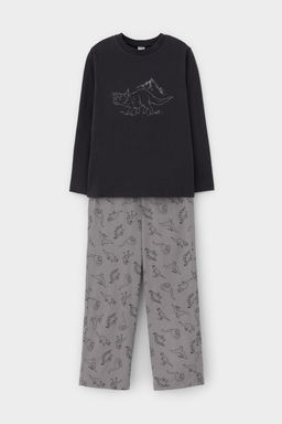 К 1600/графит,дино друзья пижама дет