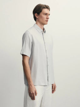 Рубашка regular fit со льном / Zarina  фото 4