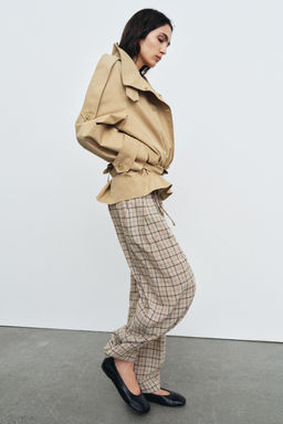 CHECK TROUSERS ZW COLLECTION - Zara фото 11