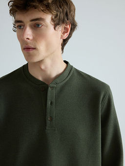 Bisiklet Yaka Erkek Sweatshirt