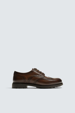 ZAPATO PIEL VESTIR / Marr?n - Zara фото 4