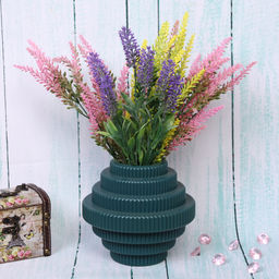 Цена за 4 шт. Ваза из пластика "Marlen-Портофино" 0,5л 15*8,3см цвет морская волна