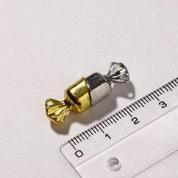 Замок магнитный «Конфета» (набор 2 шт.), цвет серебристо-золотой