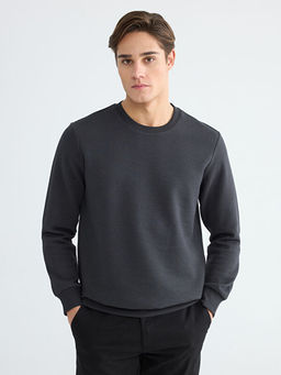 Bisiklet Yaka Erkek Sweatshirt