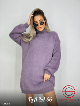 Туник пушистая с воротом