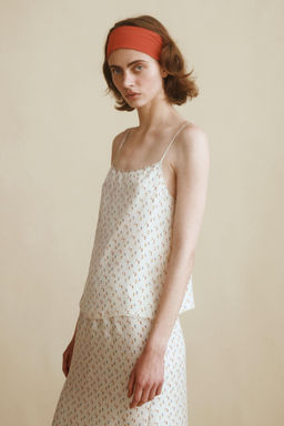 TOP SEDA 100% CREATED BY CARAMEL LONDON X ZARA / Estampado