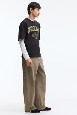 Pantal?n con costuras giradas Relaxed Fit - H&m фото 7