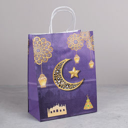 Цена за 12 шт. Пакет подарочный набор 12 штук 27х21х11 см Мусульманский / M364-3/4 /уп 50/ - Галеонтрейд фото 6