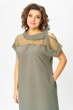 Платье Michel Chic 2179 хаки фото 4