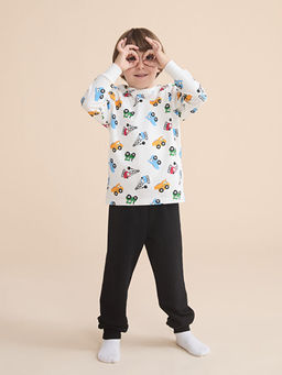 Bisiklet Yaka Erkek ?ocuk Pijama Tak?m?