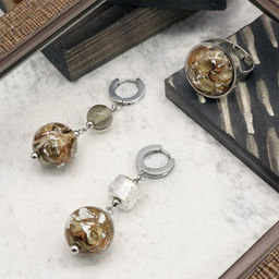 Серьги из муранского стекла ALIENTO LS3470