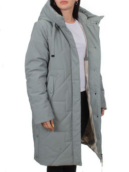 1132 GRAY Пальто зимнее облегченное женское (холлофайбер 150 гр.)