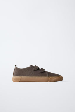 SPLIT SUEDE BAREFOOT TRAINERS