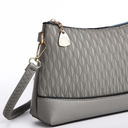 Сумка кросс-боди на молнии, цвет серый - Simaland фото 4