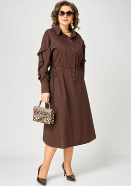 Платье EVA GRANT 7223 шоколад