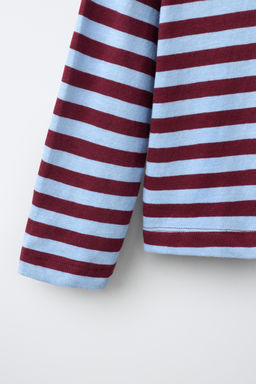 CAMISETA SOFT RAYAS / Marr?n - Zara фото 4