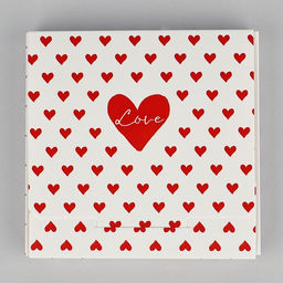 Цена за 5 шт. Коробка для шоколада квадратная «Сердца», 10.2 х 10.2 х 1.4 см