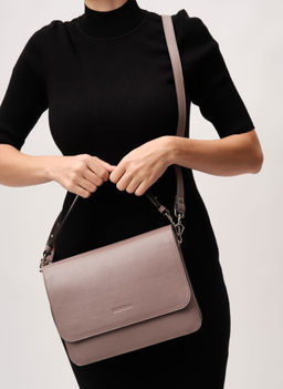 Сумка Deboro 30494 розово-серый