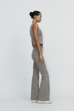 INTERLOCK BELL BOTTOM TROUSERS - Zara фото 10