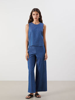 Bisiklet Yaka Jean Bluz